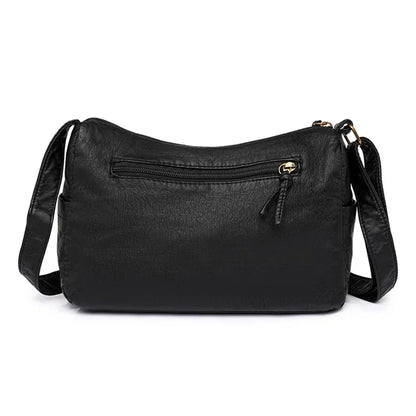 Jade - Vintage Luxe axelremsväska med flera fickor